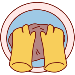 A yellow person's arms hand washing a piece of clothing in a basin